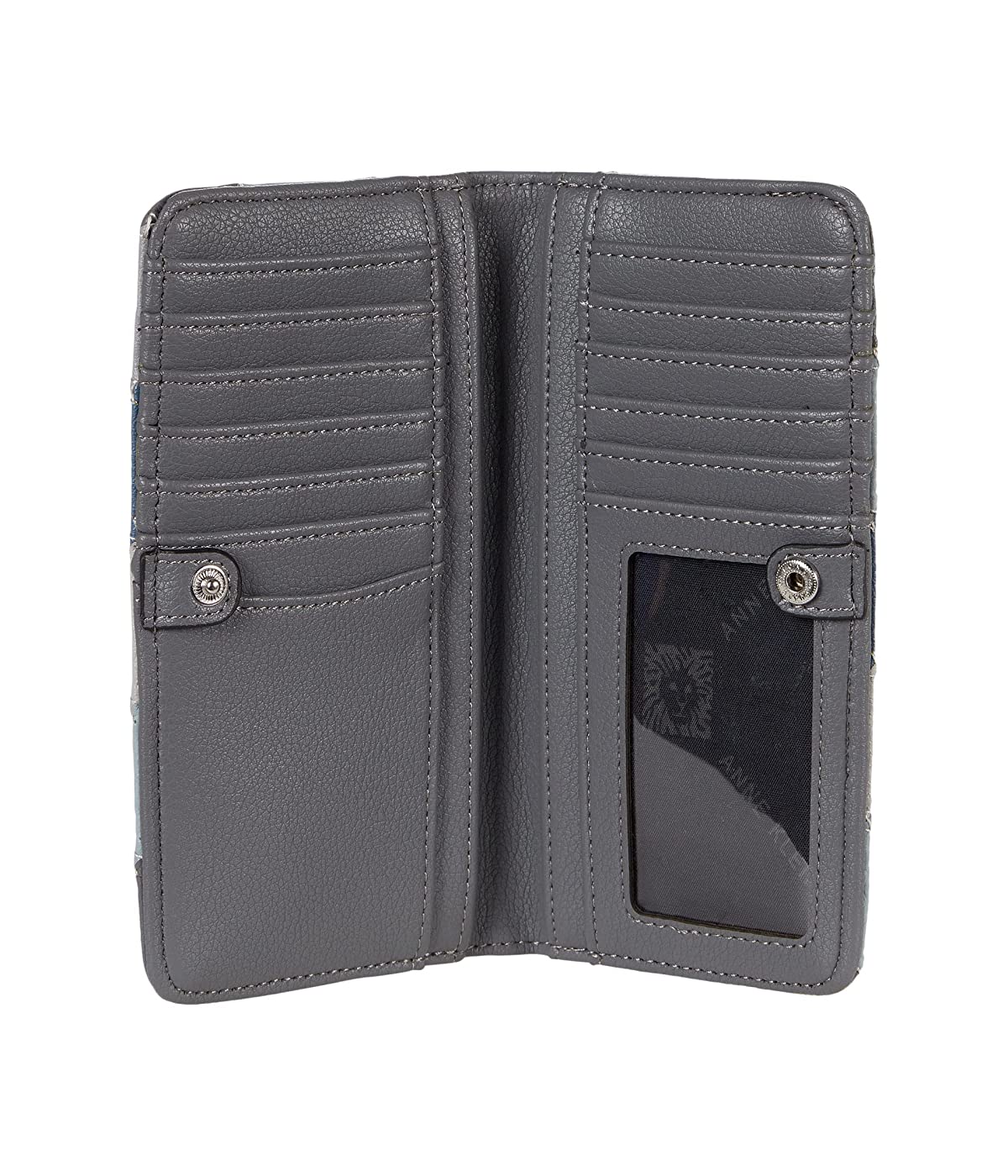 

Кошелек Anne Klein Patchwork Bi-Fold Blue- Grey/Graphite, Универсальный