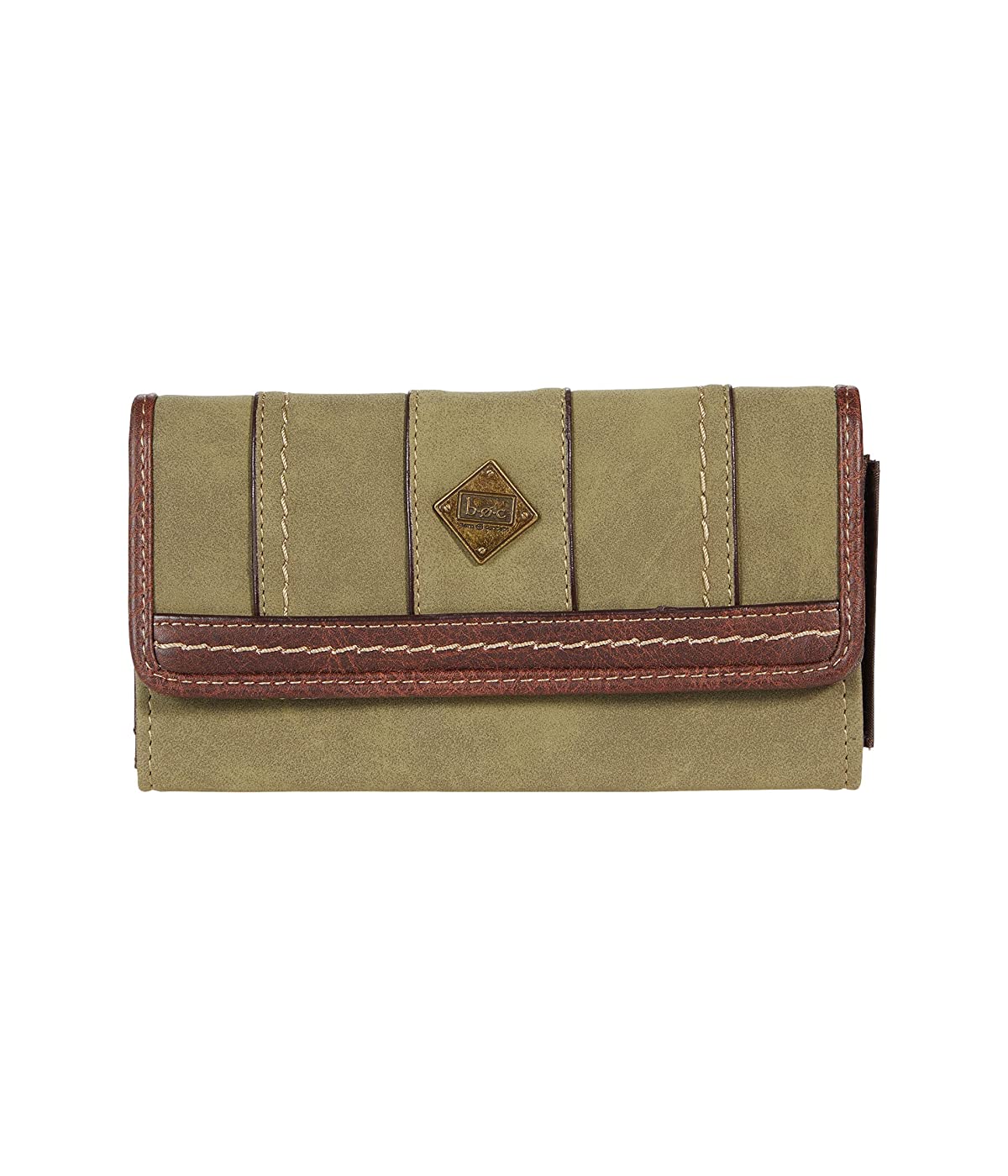

Кошелек b.o.c. Braefield Solid Deluxe Wallet Olive/Chocolate, Универсальный