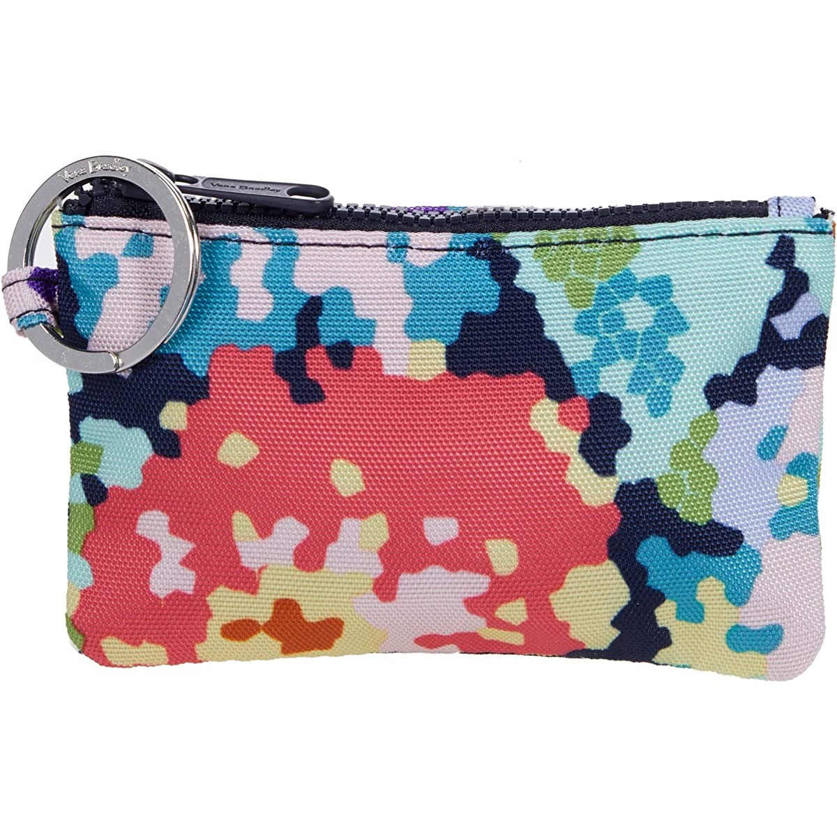 

Кошелек Vera Bradley ReActive Zip ID Case Happy Blooms Cross-Stitch, Универсальный