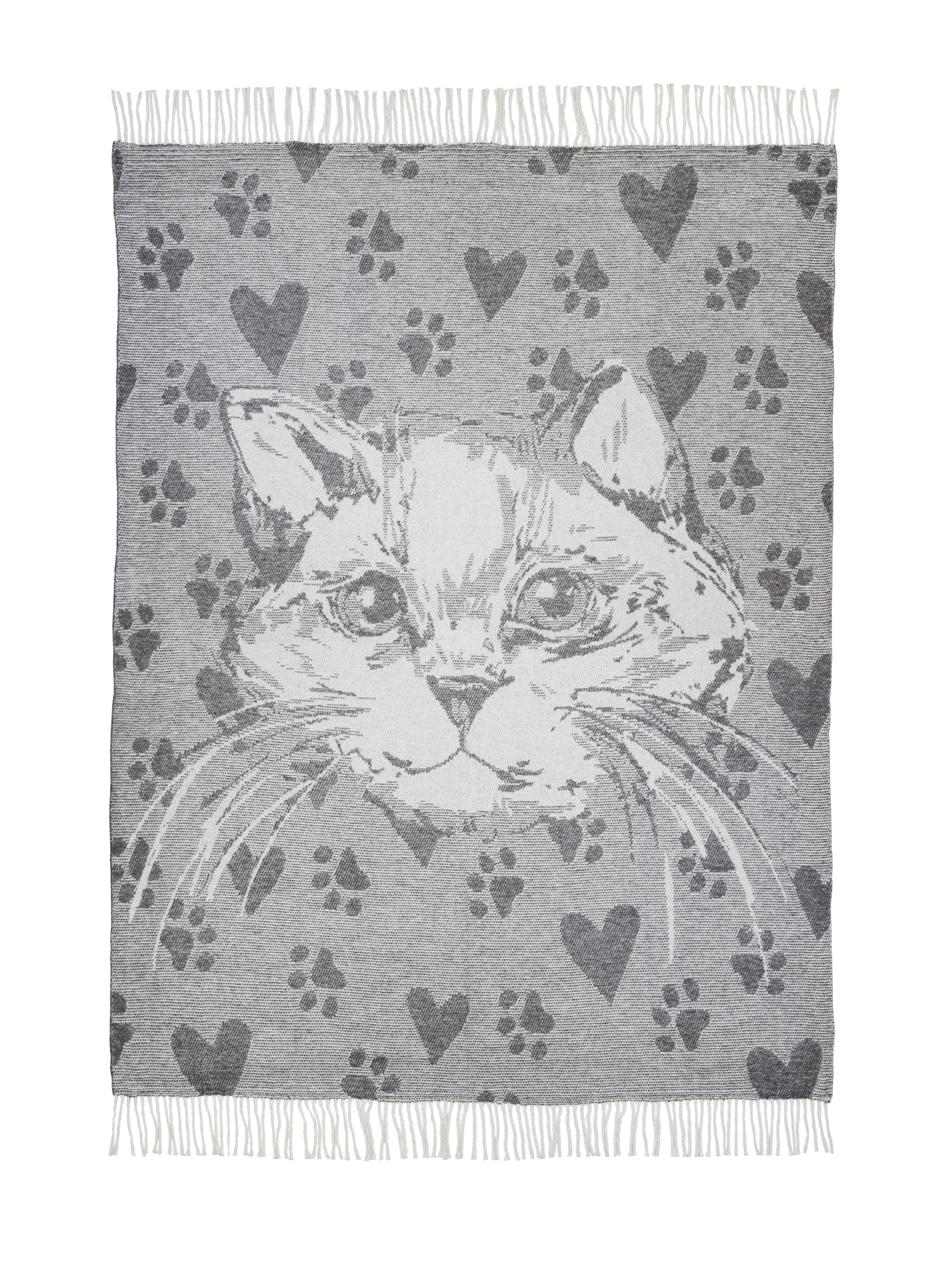 

Плед шерстяной Кот серый Love You Love You 140 x 200 см (4251)