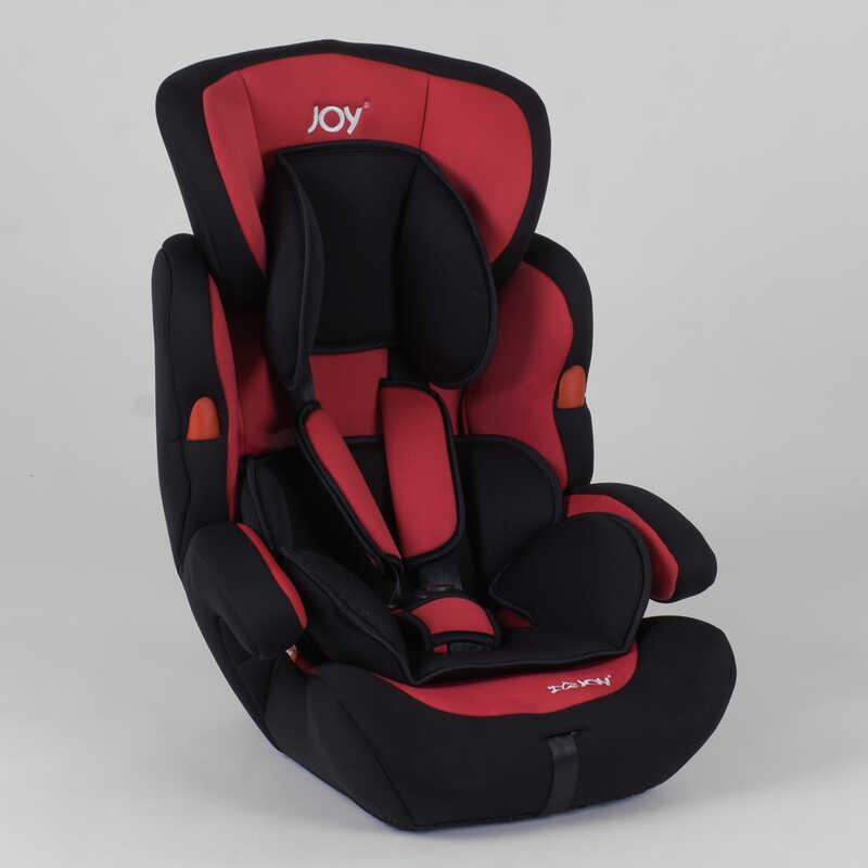 

Автокресло JOY NB-7104 цвет черно-красный, универсальное от 9 до 36 кг, с бустером