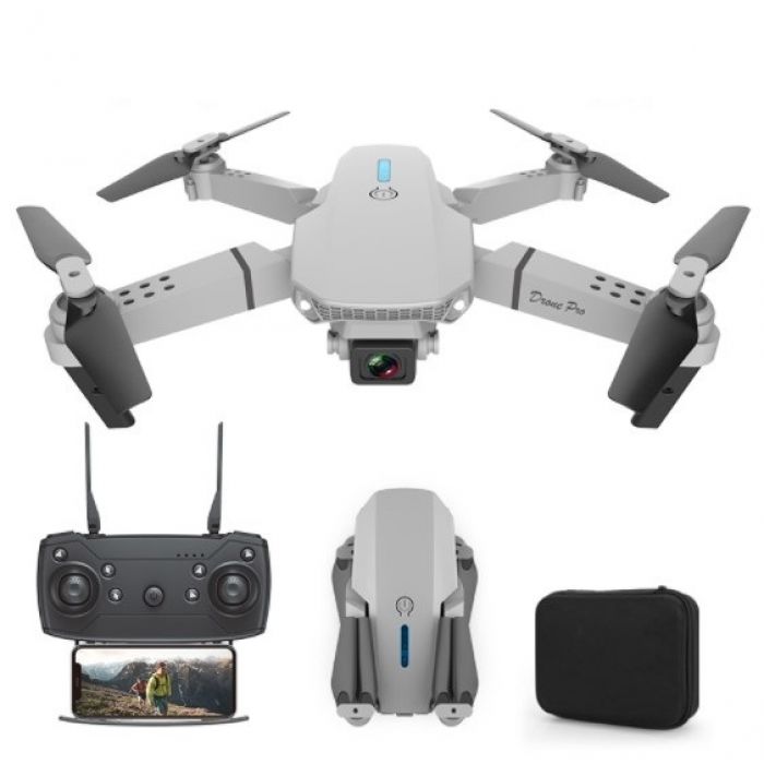 

Квадрокоптер E88 Pro Grey - 4K и HD FPV Wifi камеры, оптическое позиционирование, до 15 мин + кейс