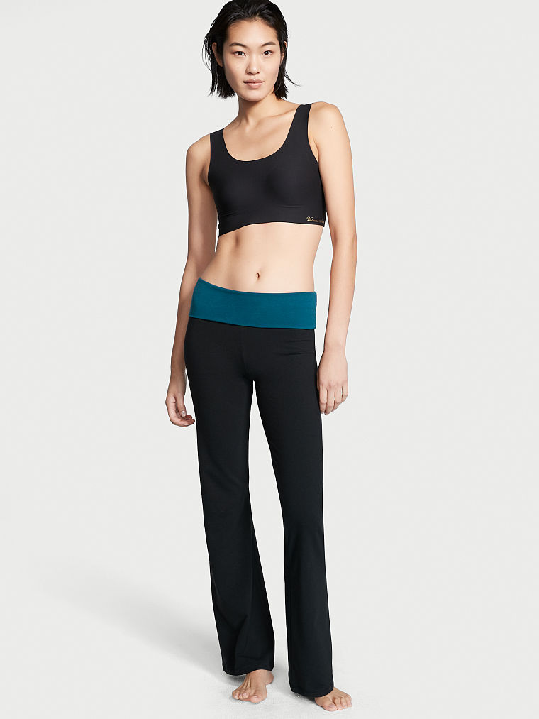 

Расклешенные леггинсы брюки Victoria's Secret 1159758084 (Черный, XL)