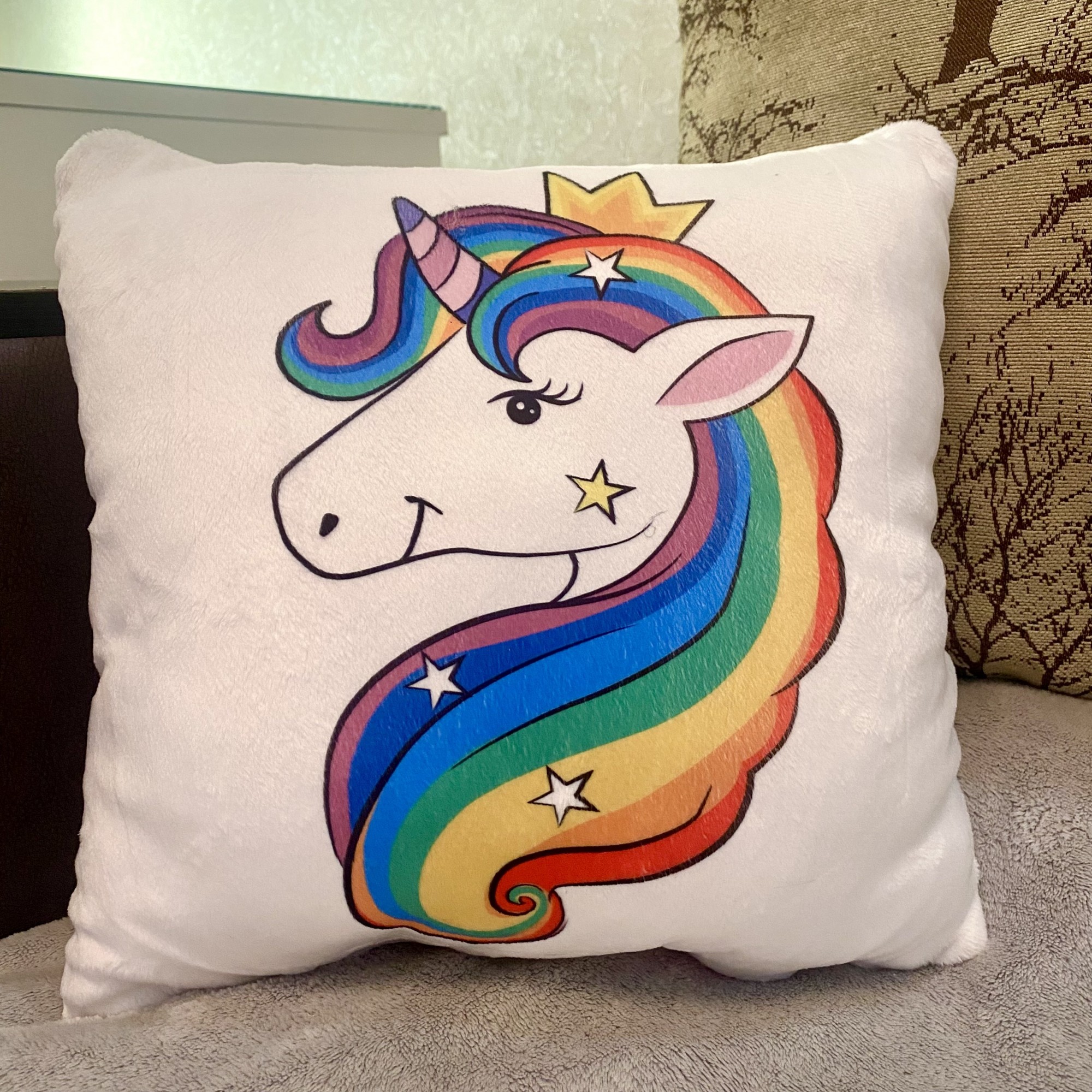 

Подушка ночник светильник Unicorn Единорог