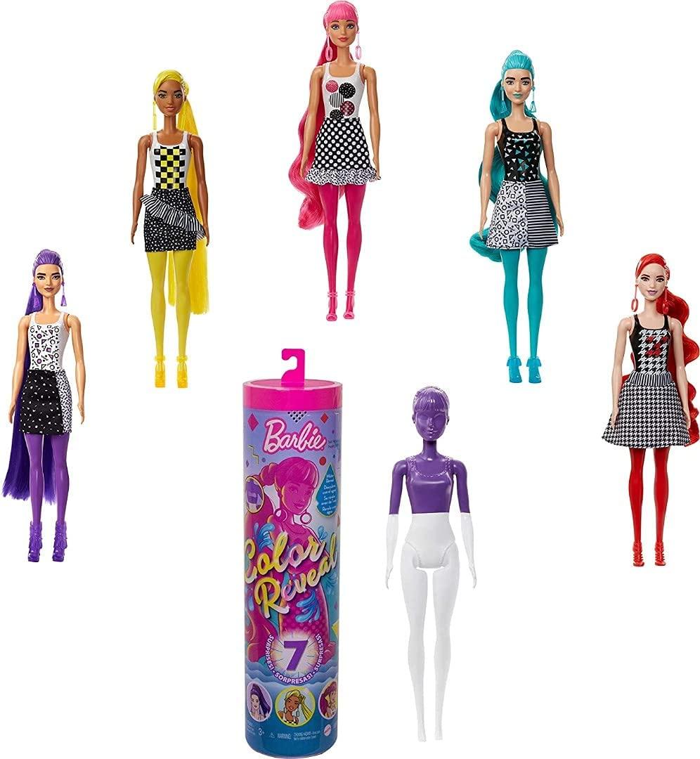 

Кукла Барби с хвостом Цветное перевоплощение 7 сюрпризов (GTR94) Barbie Color Reveal от Mattel