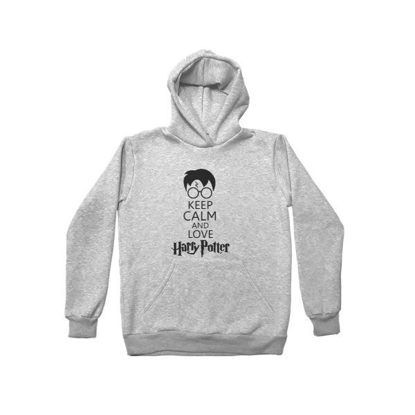 

Худи Детская для мальчиков с утеплением Harry Potter Love Размер 140 см Цвет серый меланж - MyTee