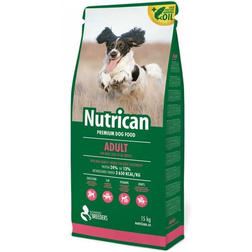 

Сухой корм для взрослых собак всех пород Nutrican ADULT 15 кг BGL-CT-43