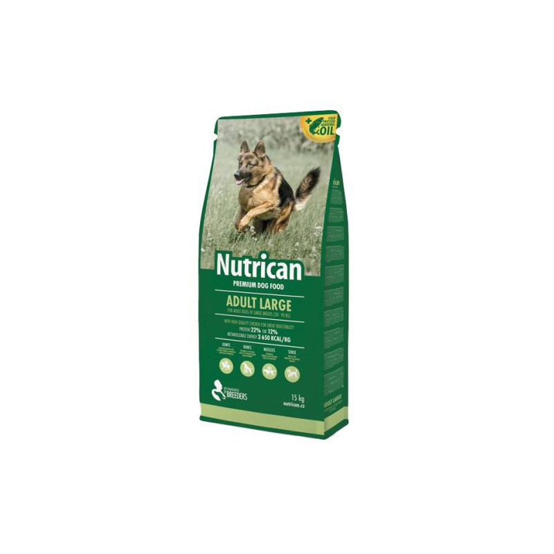 

Сухой корм для взрослых собак крупных пород ADULT LARGE 15 кг Nutrican BGL-CT-44