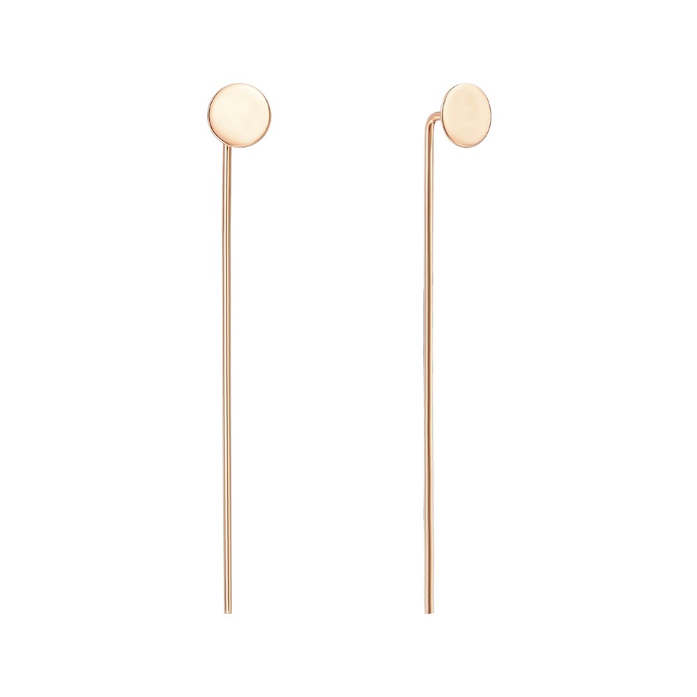 

Серьги-подвески из красного золота 000151558