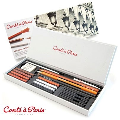 

Набор для эскизов "Sketching Box" Conte a Paris, 18 пр.
