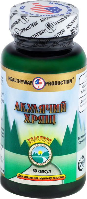 

Натуральная добавка Healthyway Production Акулий хрящ 50 капсул (616659001093)