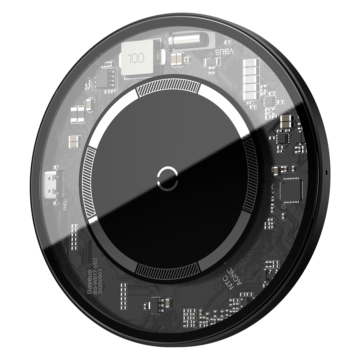 

Беспроводное зарядное устройство Baseus Simple Magnetic Прозрачный (WXJK-E02)