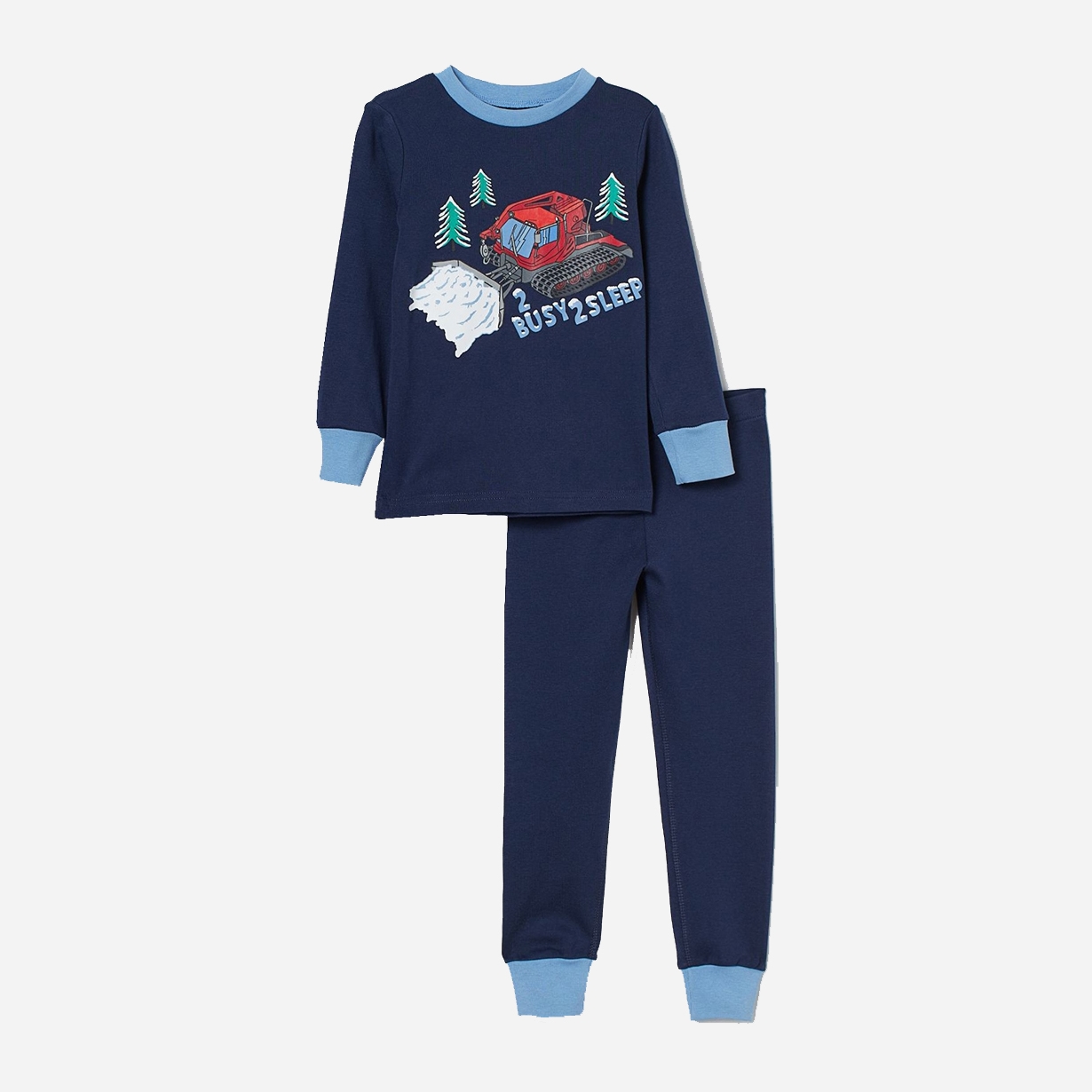 

Пижама (футболка с длинными рукавами + штаны) H&M 683639b39 98-104 см Синяя