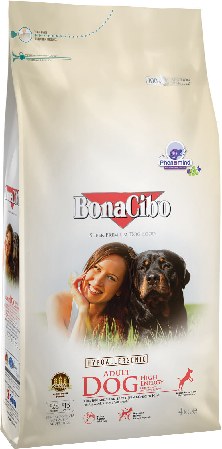 

Сухой корм для взрослых активных собак всех пород с курицей BonaCibo Adult Dog High Energy Chicken&Rice with Anchovy 4 кг BonaCibo BGL-BC-20