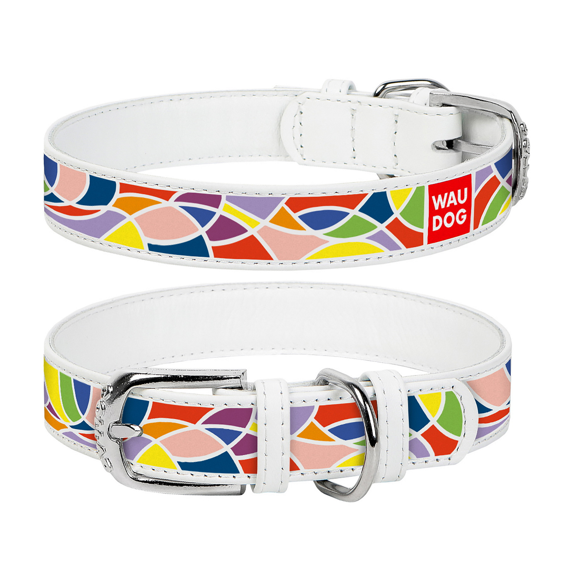 

Ошейник для собак с рисунком Витраж белый Printed WAUDOG ш. 20 мм, дл. 30-39 см WAUDOG BGL-WD-3005
