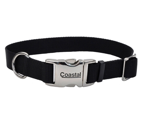 

Ошейник для собак черный Titan Buckle дл. 46-66 см - ш. 2.5 см Coastal BGL-CS-604