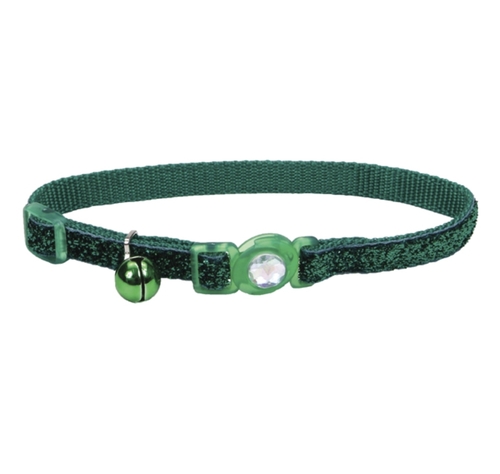 

Безопасный ошейник для котов зеленый Fashion Safe Cat дл. 20-30 см - ш. 1 см Coastal BGL-CS-561