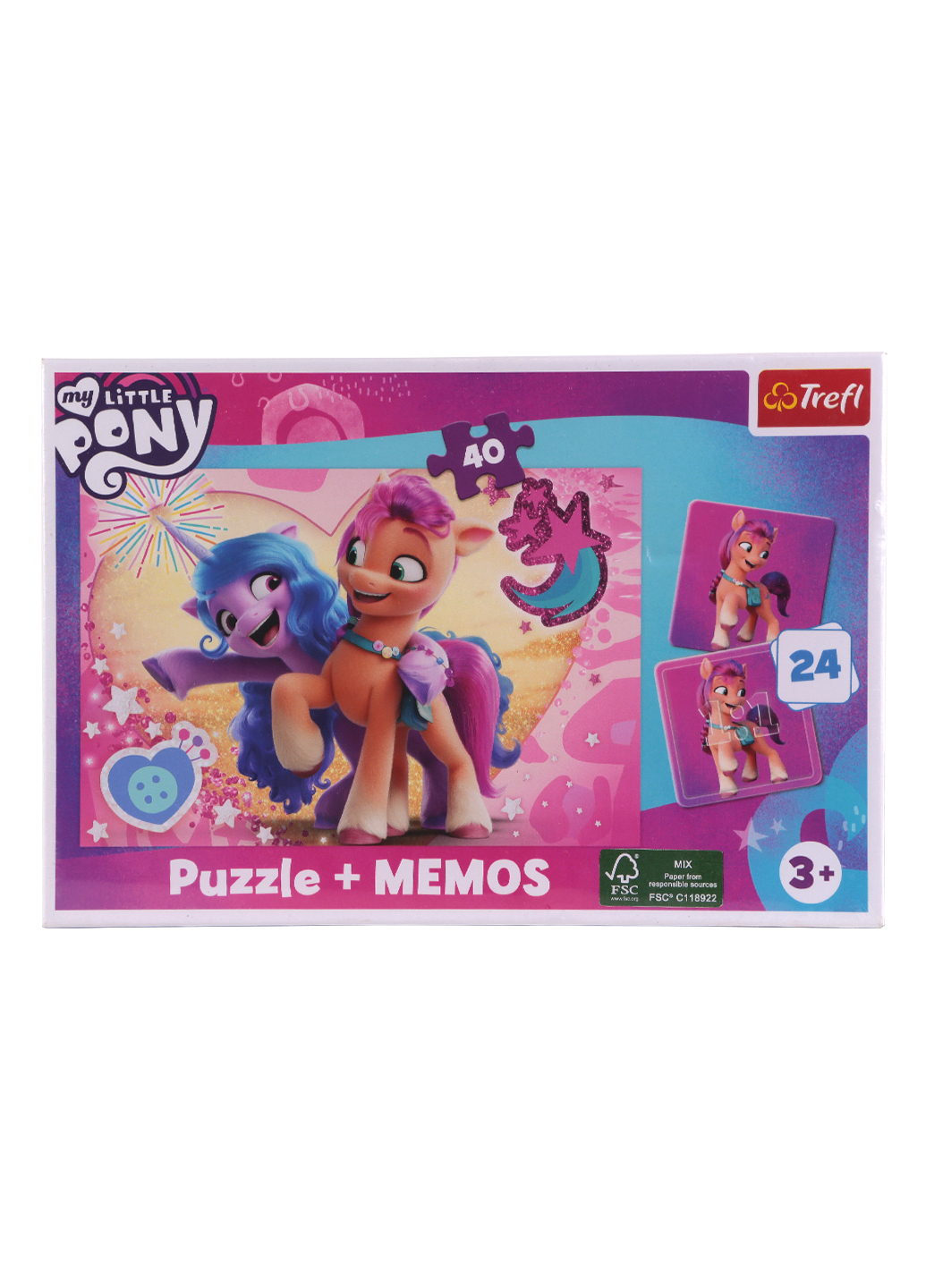 

Пазлы My Little Pony + мемо карточки Trefl разноцветный LI-551106