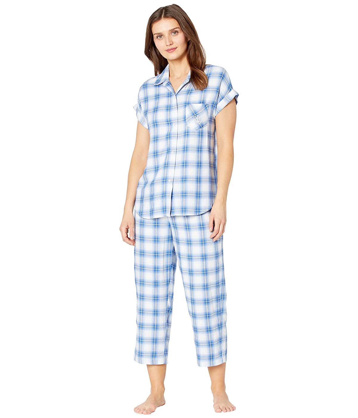 

Пижама Ralph Lauren Rayon Twill Woven Dolman Sleeve His Shirt Capris Pajama Set Blue Plaid,  (46, Пижама Ralph Lauren Rayon Twill Woven Dolman Sleeve His Shirt Capris Pajama Set Blue Plaid, M (46)