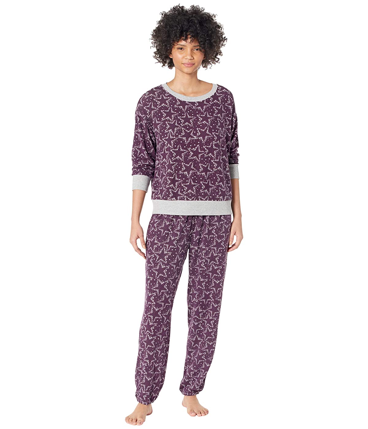 

Пижама Splendid Westport Brushed Jersey Long Sleeve PJ Set Festive Sky Wine,  (46, Пижама Splendid Westport Brushed Jersey Long Sleeve PJ Set Festive Sky Wine, M (46)