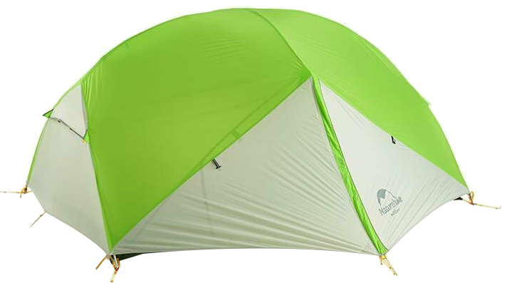 

Палатка сверхлегкая двухместная с футпринтом Naturehike NH17T007-M, 20D Зелено-белая (6927595726051)