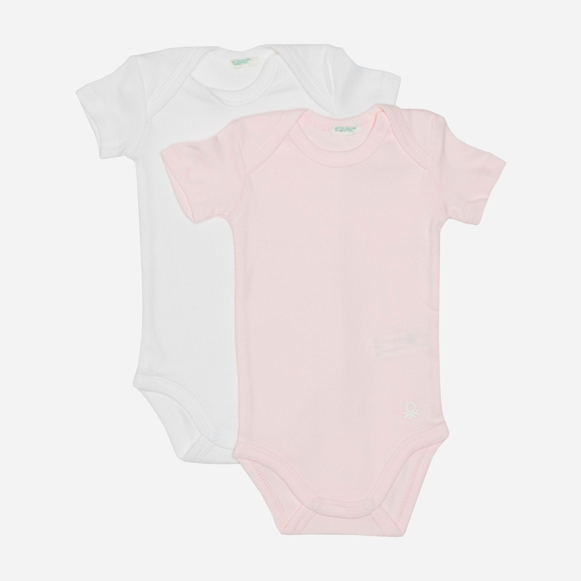 

Боди-футболка United Colors of Benetton chl03800166 62 см 2 шт Комбинированная