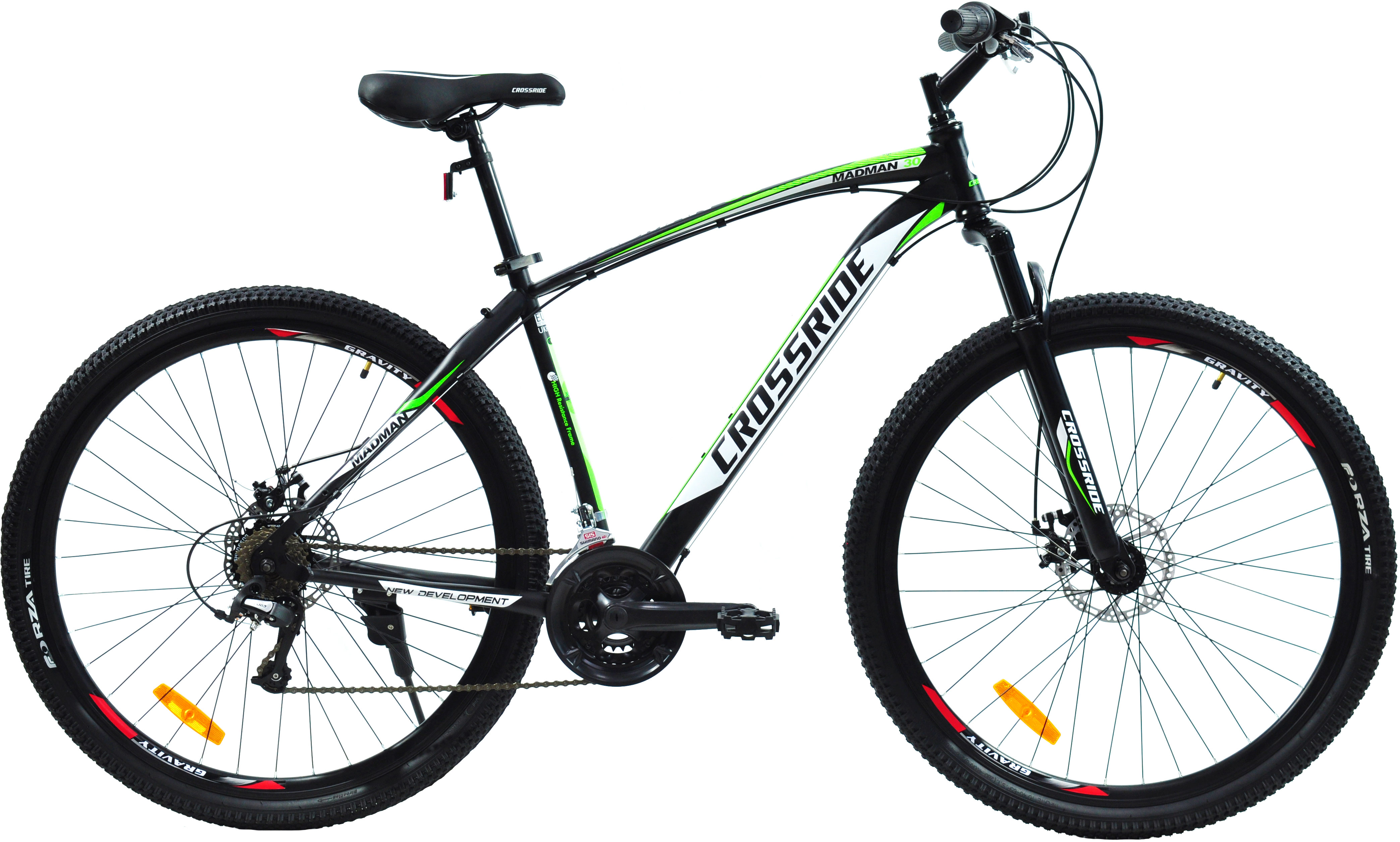 

Велосипед Crossride Madman 29" 21" 2021 Черно-зеленый (01841-210-2)
