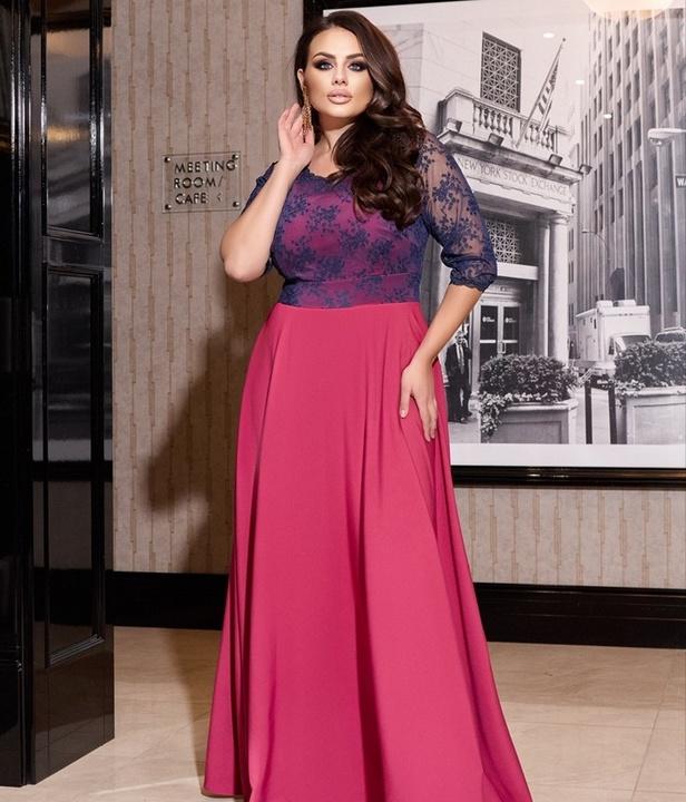 

Платье G&M k-86895  Размер цвет фрез/синий, Платье G&M k-86895 52 Размер цвет фрез/синий