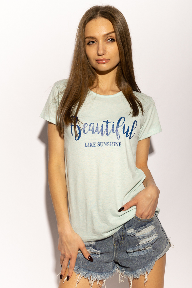 

Футболка женская 600F363 (Мятный меланж) ToS  Размер цвет Мятный меланж, Футболка женская 600F363 (Мятный меланж) ToS S Размер цвет Мятный меланж