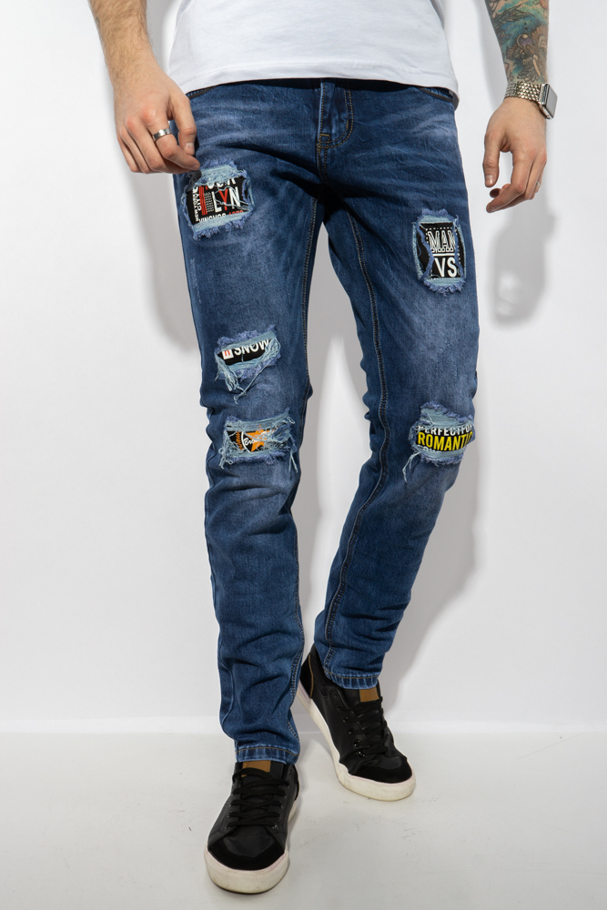 

Джинсы мужские Slim Fit с нашивками 211P392-4 (Синий) ToS  Размер цвет Синий, Джинсы мужские Slim Fit с нашивками 211P392-4 (Синий) ToS 28 Размер цвет Синий