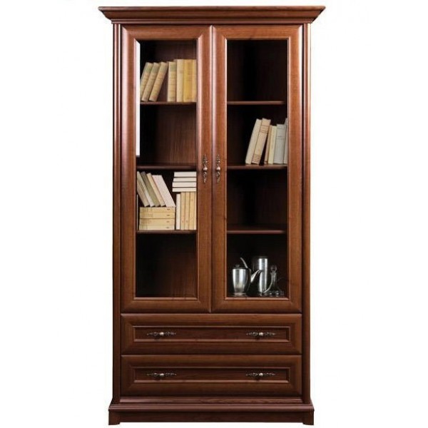 

Витрина Соната 2d/2s-1100*2045*430 из ДСП / МДФ цвет Каштан Gerbor Holding