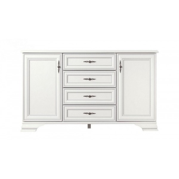 

Комод Кентуки KOM 2D4S/1545*905*445 из ДСП и МДФ цвет Белый Gerbor Holding