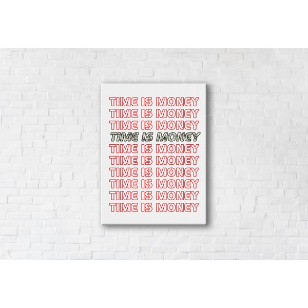 

Картина на холсте Words Money 75x100см Franklin