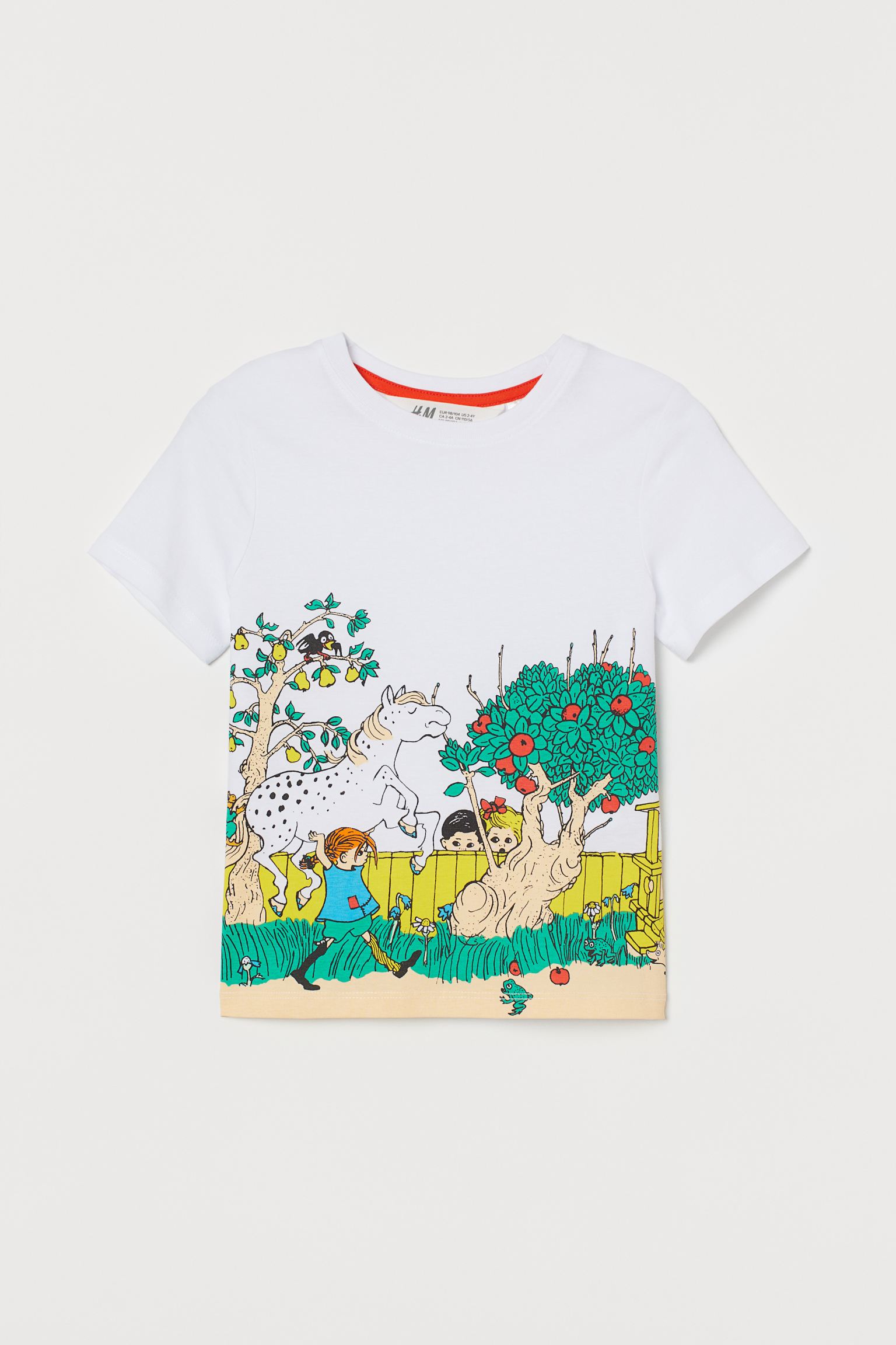 

Футболка H&M 92см белый принт 2510803221