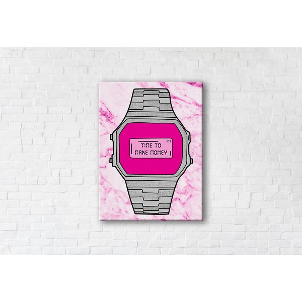 

Картина на холсте Time to make Money 75x100см Franklin