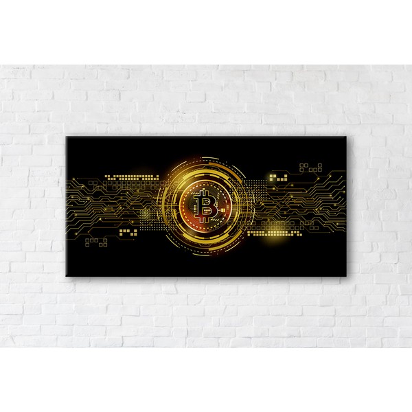 

Картина на холсте Bitcoin Gold 70x140см Franklin