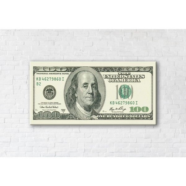 

Картина на холсте USA Standard 50x100см Franklin