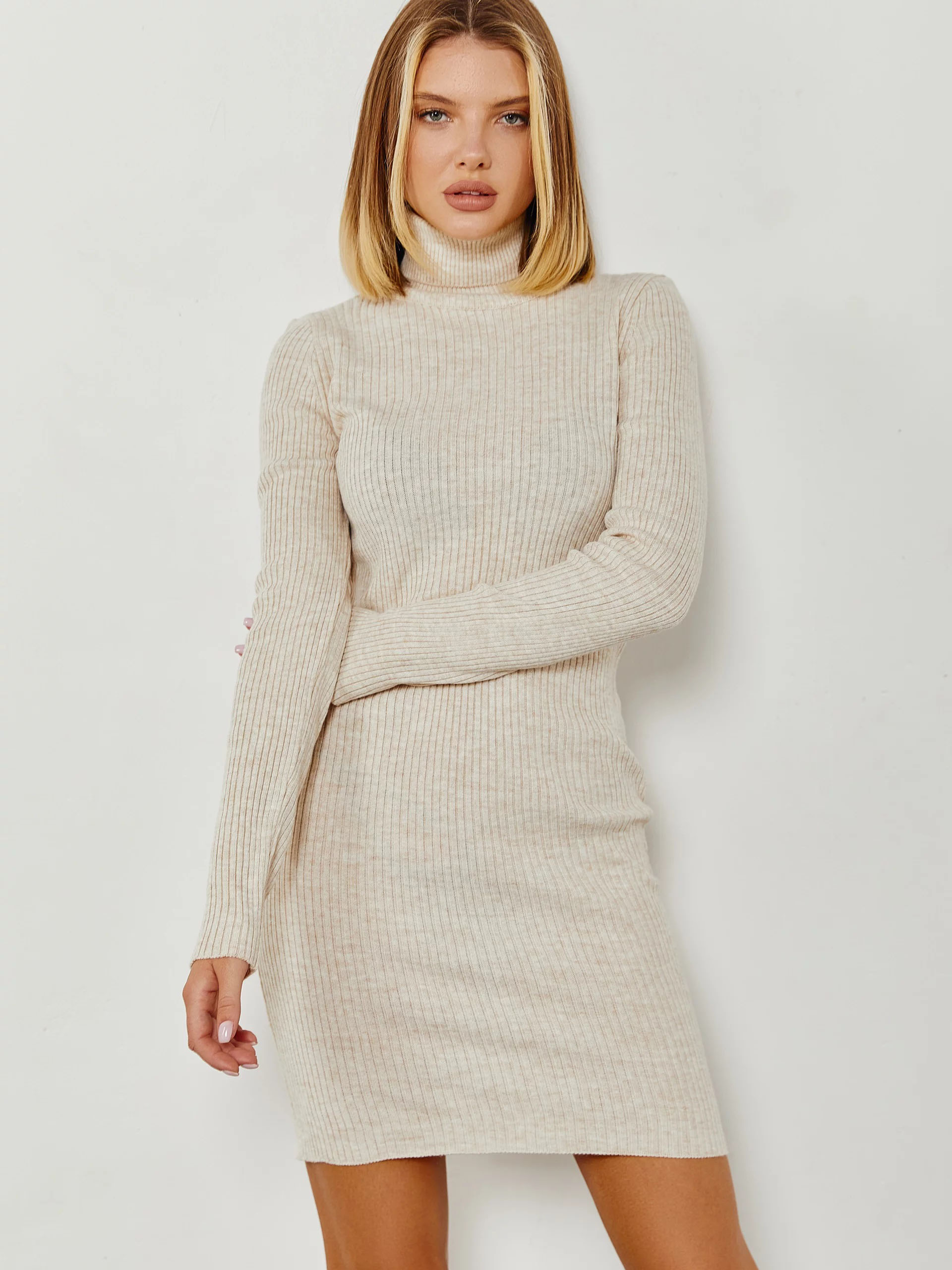 

Платье Gepur 40678 One Size Бежевое