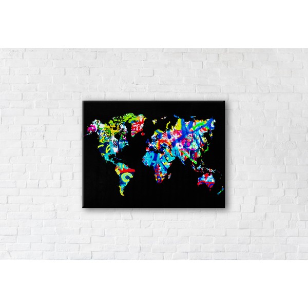 

Картина на холсте Black World 50x65см Franklin
