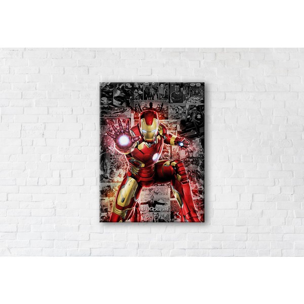 

Картина на холсте Iron Man 75x100см Franklin