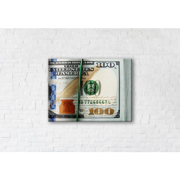 

Картина на холсте Bundle of Money 90x120см Franklin