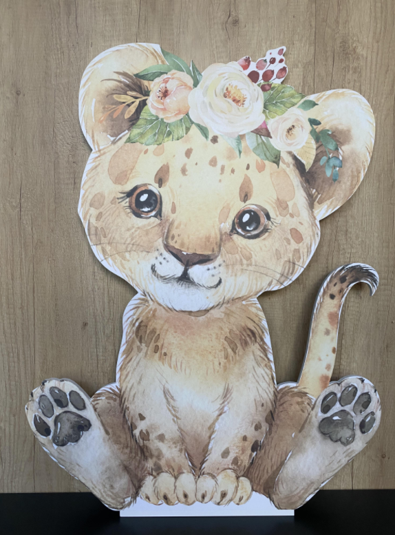 

Декоративная фигурка Животное Тигренок из фанеры и пластика Manific Decor