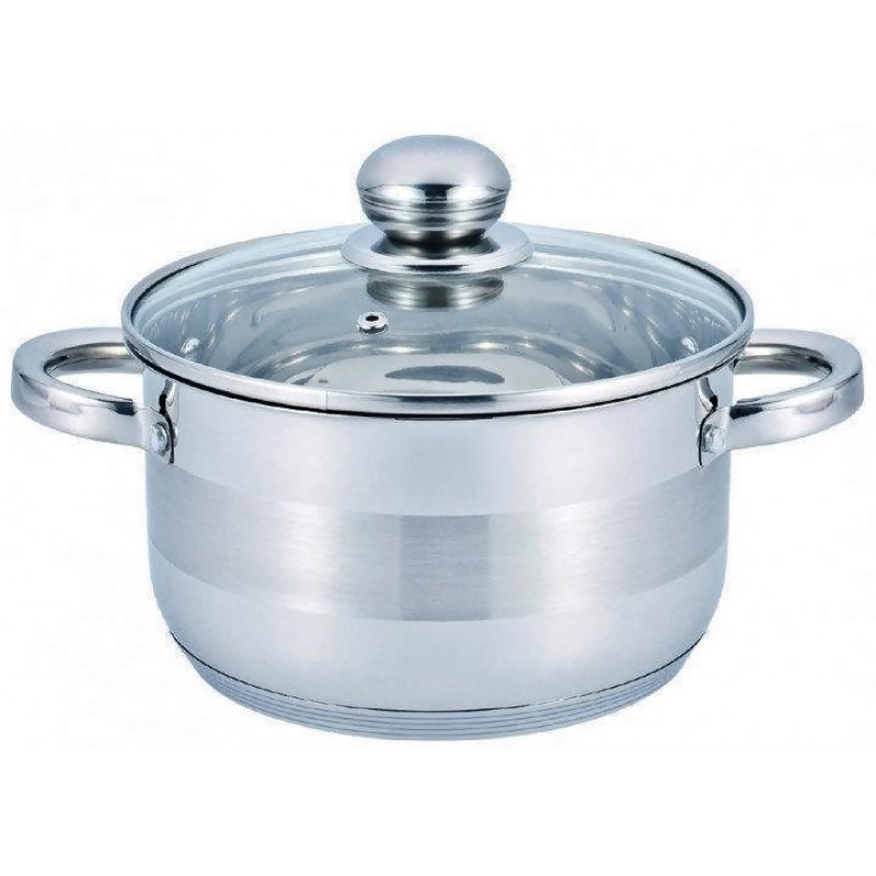 

Кастрюля с крышкой нержавеющая сталь 6,5 литра Benson BN-221Н (MLN14752-003269)