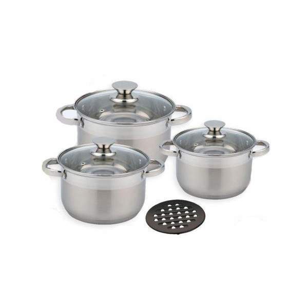 

Набор кастрюль с крышками и подставкой Benson BN-241 7 предметов (MLN0397-00362231111)