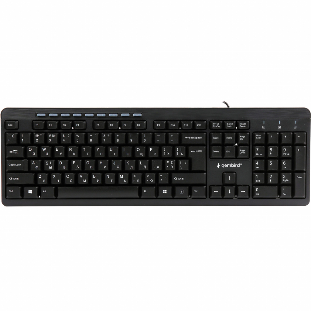 

Клавиатура Gembird KB-UM-106-UA USB Black (KB-UM-106-UA)