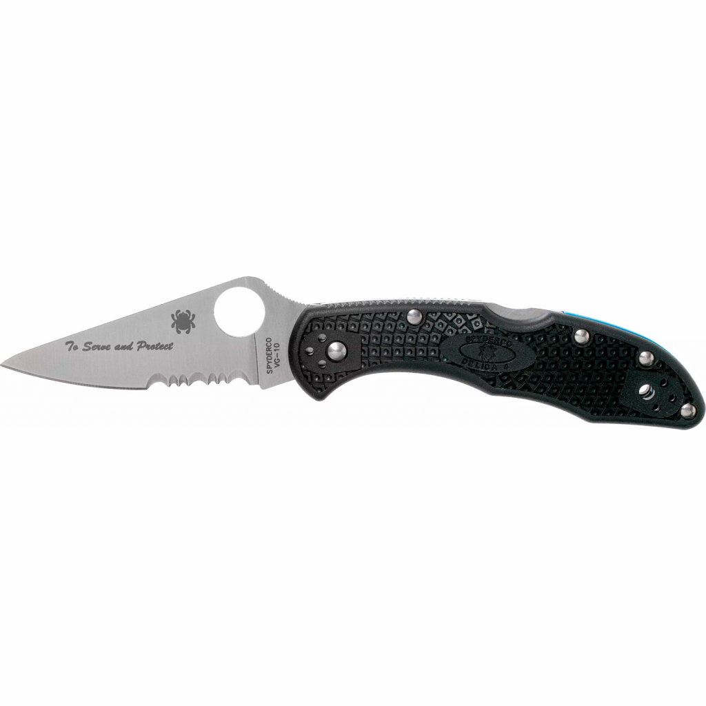 

Нож Spyderco Delica 4 Lightweight Thin Blue Line (C11FPSBKBL)