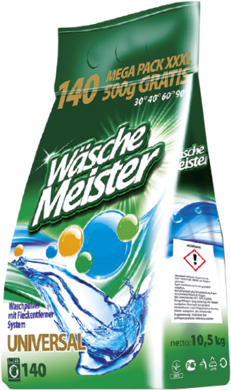 

Порошок для стирки Wasche Meister Universal 10.5 кг