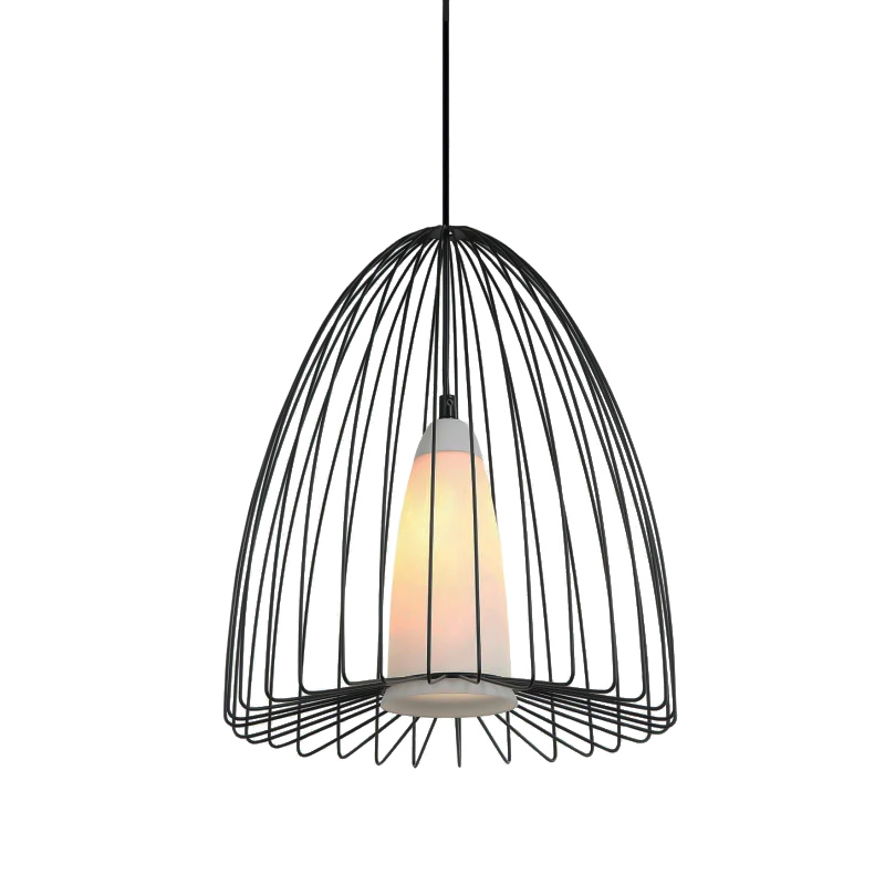 

Люстра подвесная Light House NM-17052/1 BK+WT черная