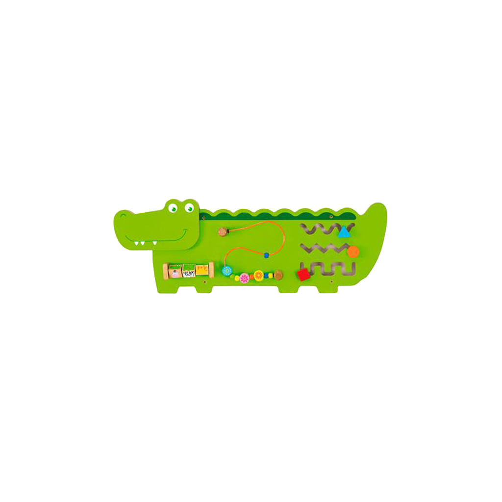 

Развивающая игрушка Viga Toys Бизиборд Крокодильчик (50469FSC)