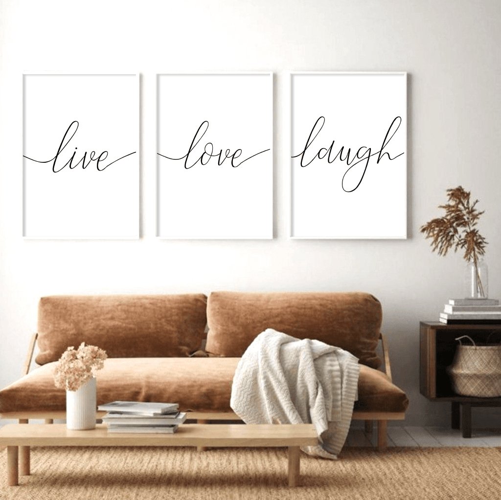 

Набор постеров в рамке LIVE LOVE LAUGH 21x30 см